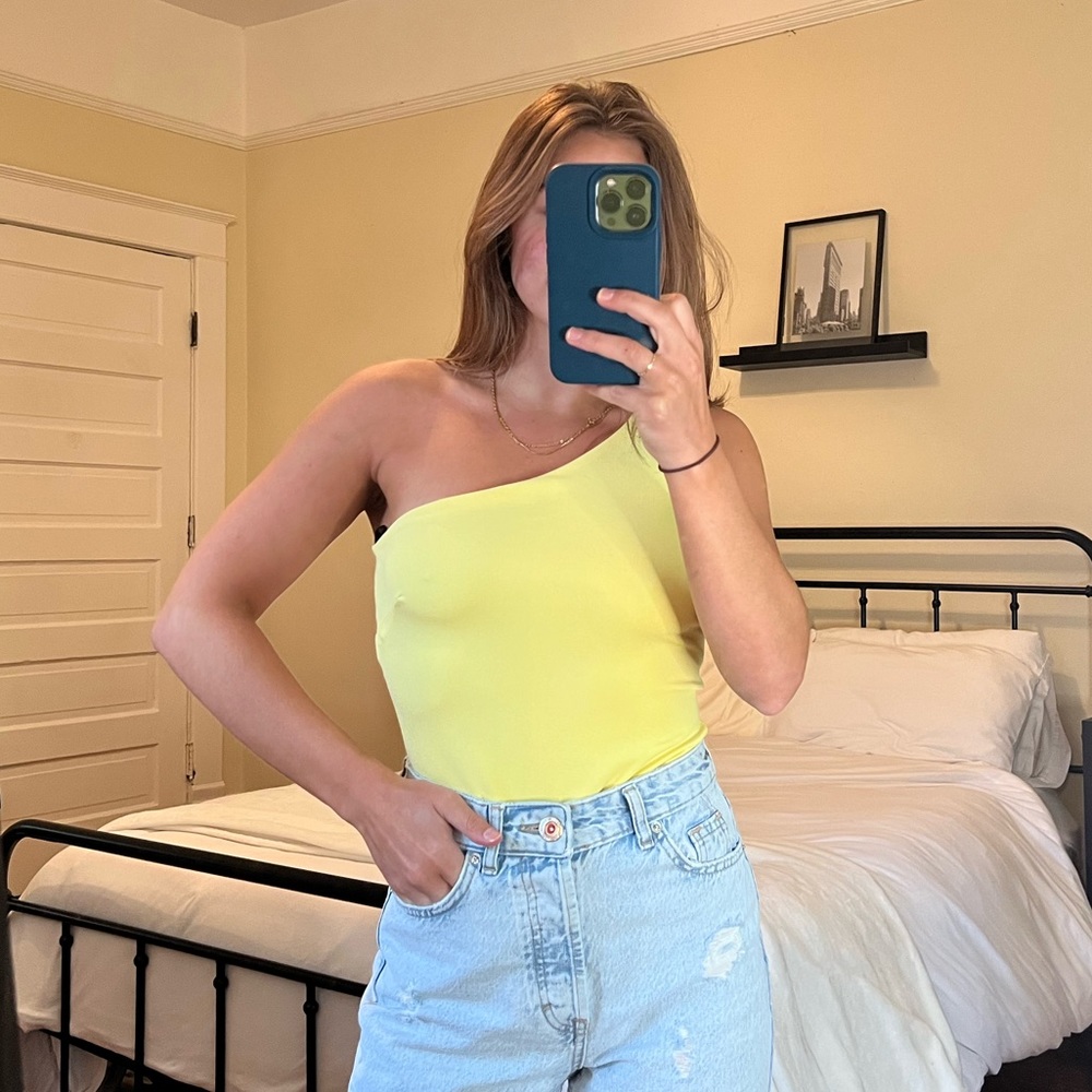 Free People One Shoulder Bodysuit